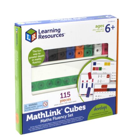 Набор Соединяющиеся кубики Академия математики с карточками Learning Resources